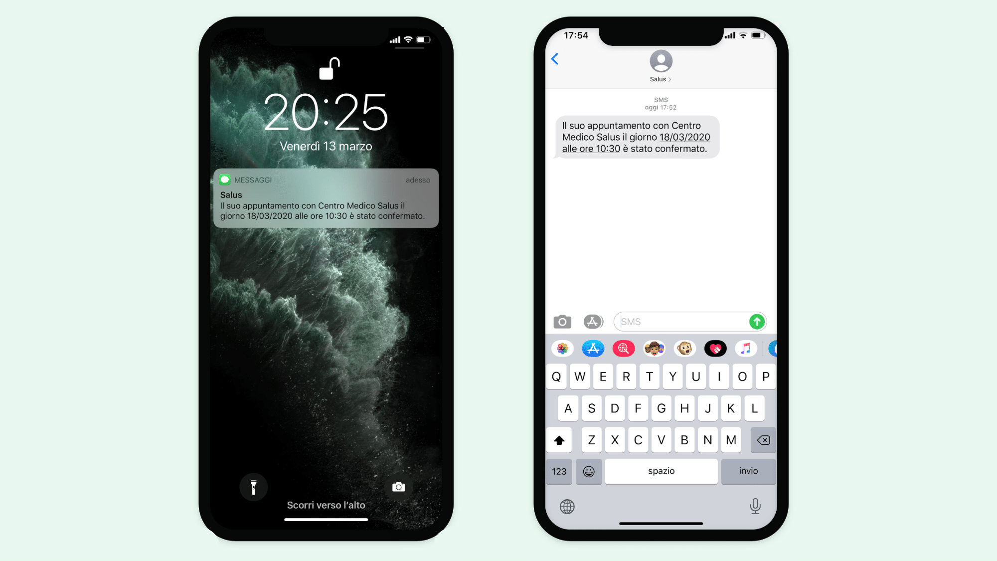 TuoTempo movbile SMS